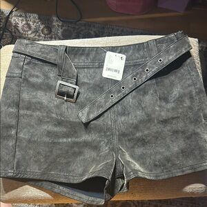 Free people limited edition Gray Women's Shorts with Belt